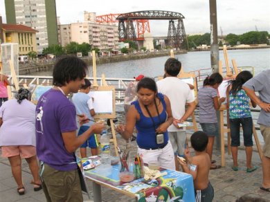 Los más chicos van a pintar
