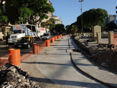Arrancaron las obras del Metrobús de la 9 de Julio