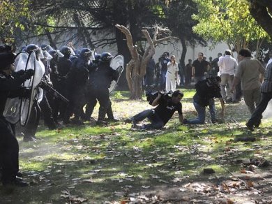 Represión en el Borda