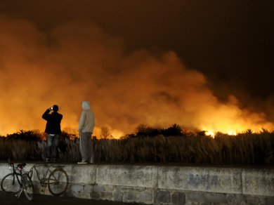 Otro incendio en la Reserva