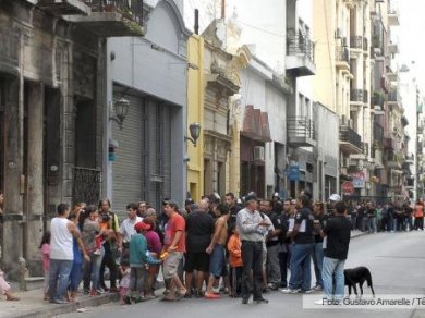 Desalojo en San Telmo