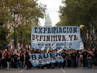 Festival en defensa de la cooperativa del Bauen