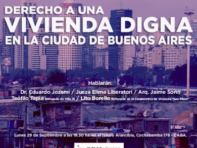  Presentan el informe sobre el Derecho a la Vivienda Digna en la Ciudad