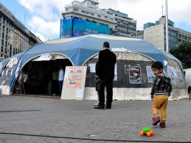 La carpa villera volvió al Obelisco