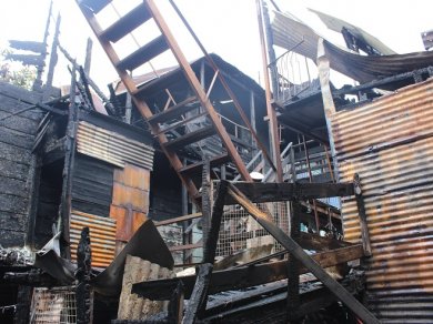 Nuevo incendio en La Boca