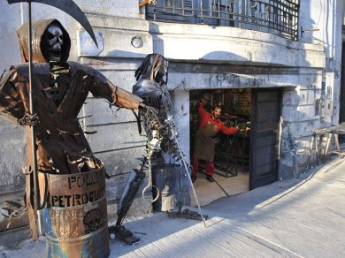 El herrero artista de La Boca
