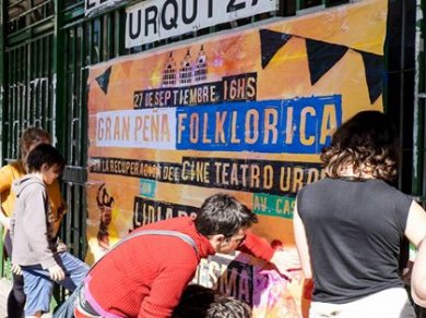Peña Folklórica por la recuperación del Cine Teatro Urquiza en Parque Patricios 