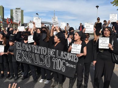 Acción colectiva en Caminito contra los desalojos