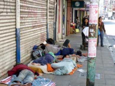 Crece el número de personas que viven en la calle en la Ciudad