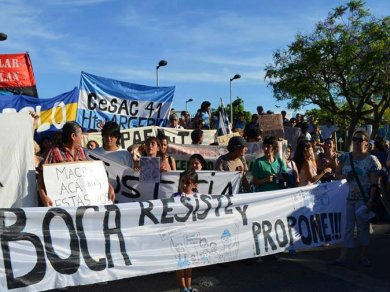 Festival por el derecho a la vivienda en La Boca