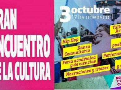 Gran encuentro de la cultura en el Obelisco