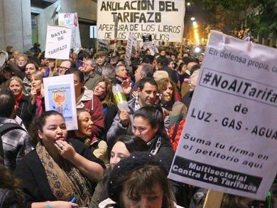 Marcha contra los tarifazos 