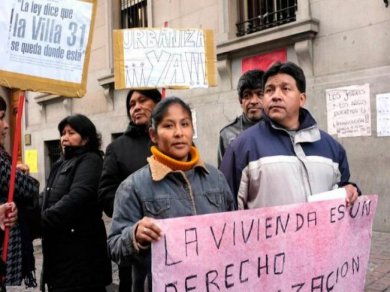 Vecinos de la Villa 31 reclaman participar del plan de urbanización