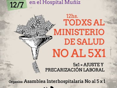 Movilización contra el cierre de 5 hospitales