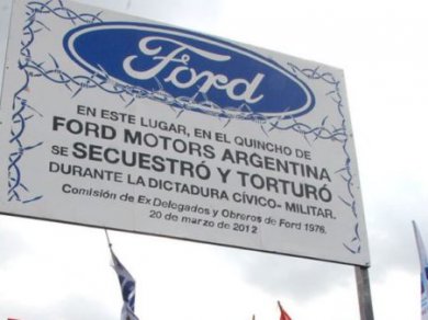 Condenaron a empresarios de Ford por causas de lesa humanidad