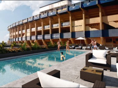 Un nuevo edificio VIP a metros de la Bombonera