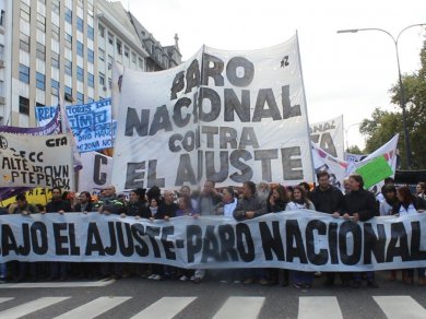 Jornada de lucha y movilización en el centro porteño	