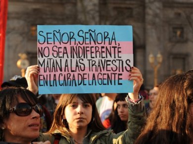 Se realiza la 4ta marcha contra los travesticidios