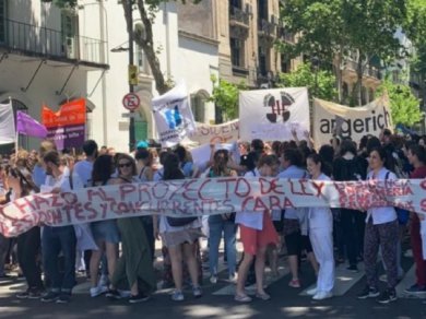 Con  represión y sin oposición se votó la nueva ley de residentes