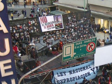 La cooperativa del Bauen resiste otro intento de desalojo