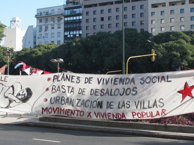 Marcha contra los desalojos