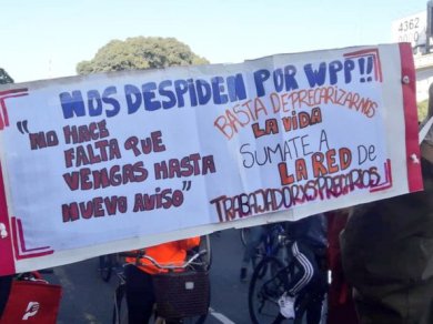 Marcha de trabajadores precarizados